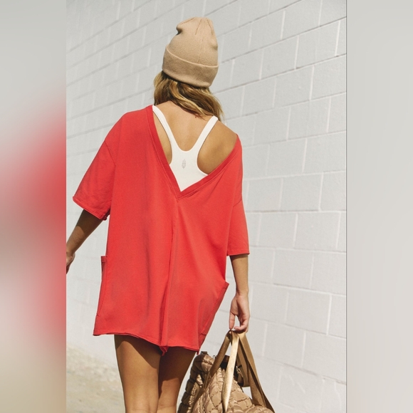 NWT Free People FP Movement Hot Shot Romper in Winter Berry, L - Picture 5 of 10